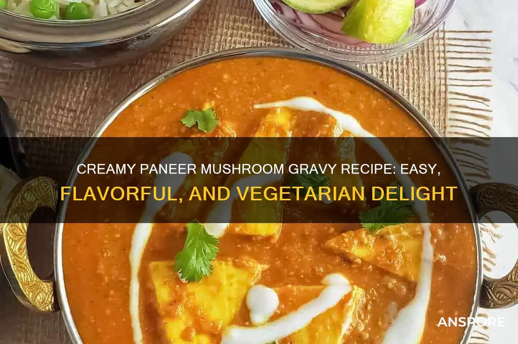 how to make paneer mushroom gravy