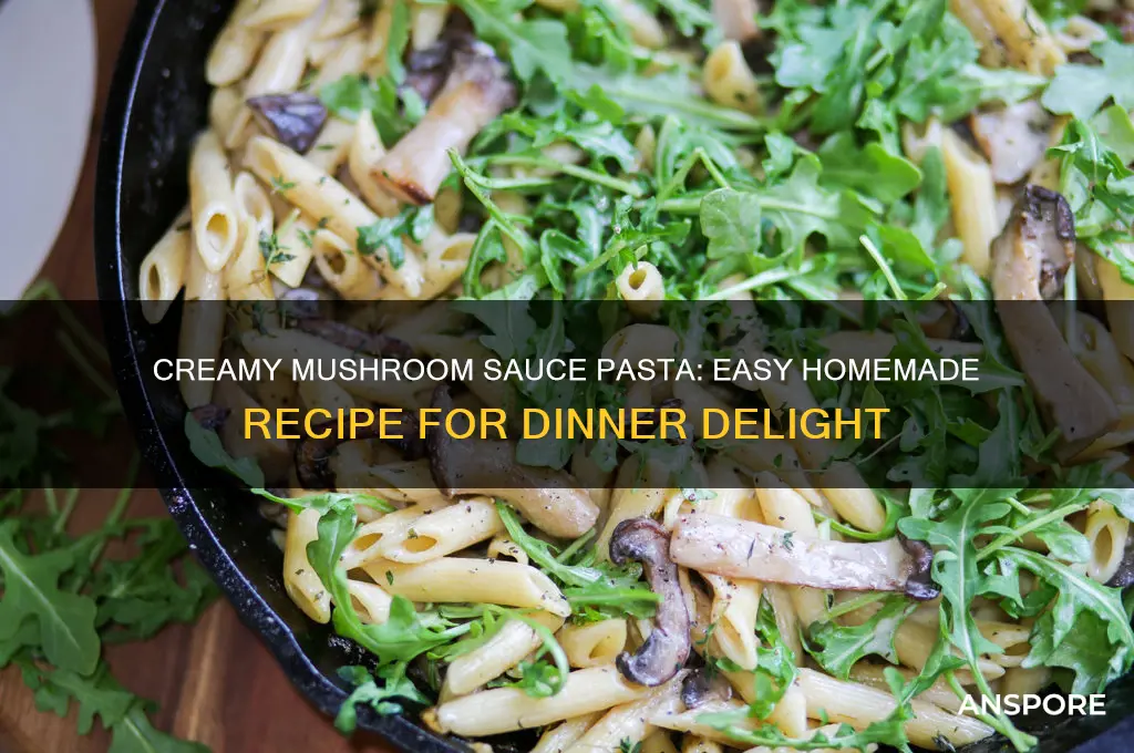 how to make pasta with mushroom sauce