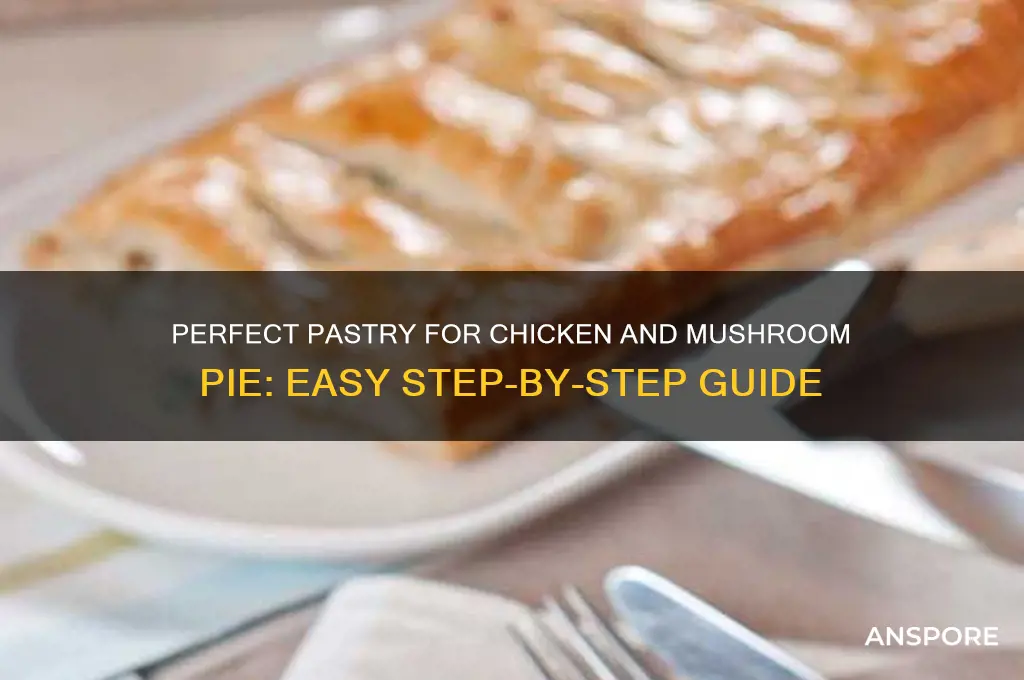 how to make pastry for a chicken and mushroom pie