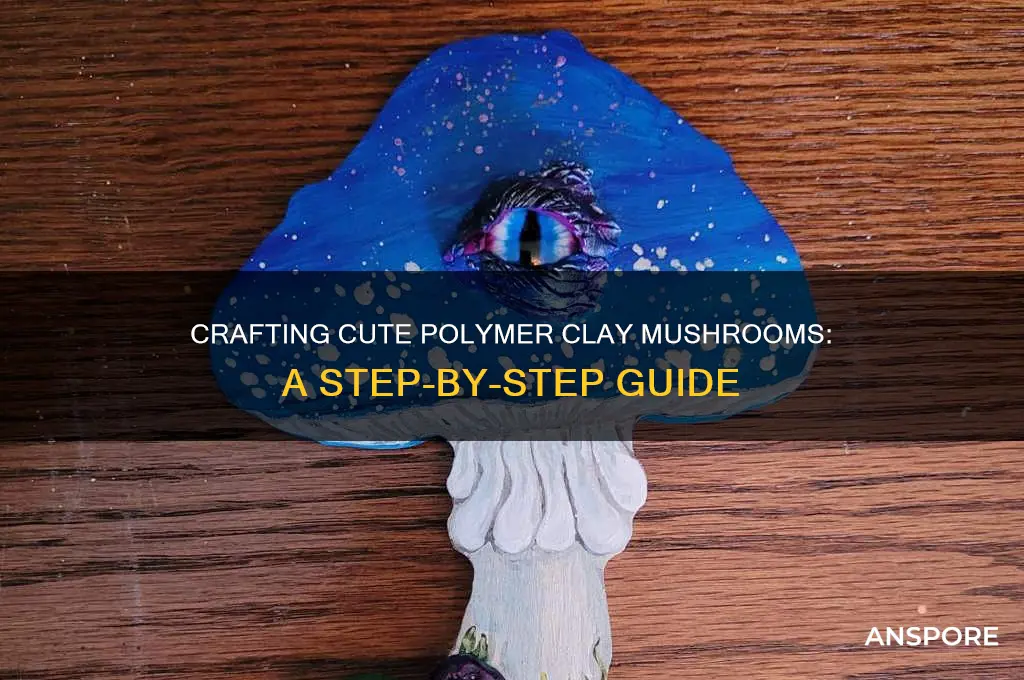 how to make polymer clay mushrooms