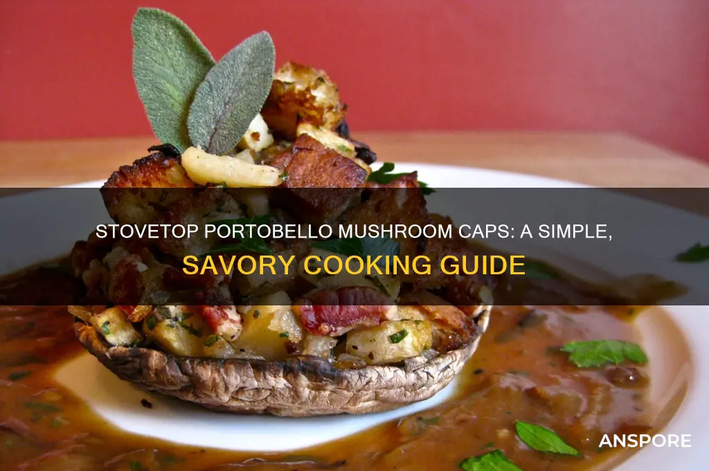 how to make portobello mushroom caps on the stove
