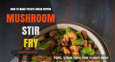 Easy Potato Green Pepper Mushroom Stir Fry Recipe: Quick Veggie Delight