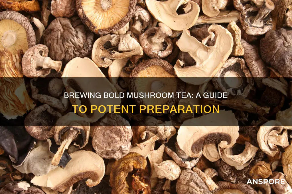 how to make potent mushroom tea