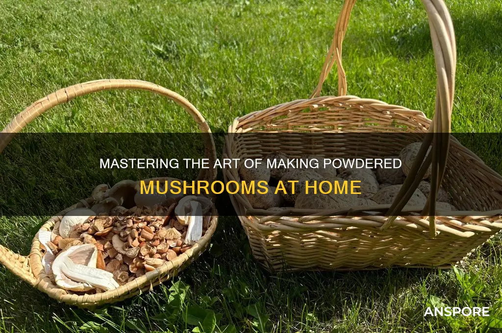 how to make powdered mushrooms