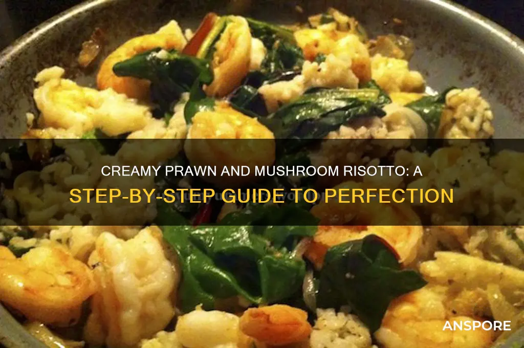 how to make prawn and mushroom risotto
