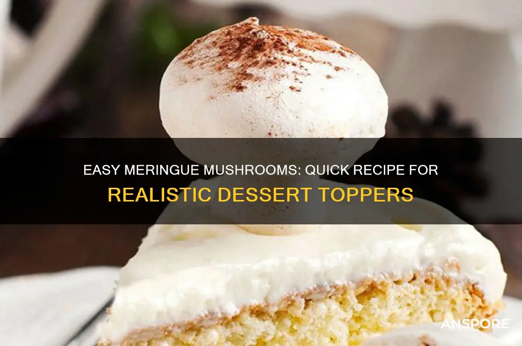 how to make quick meringue mushrooms