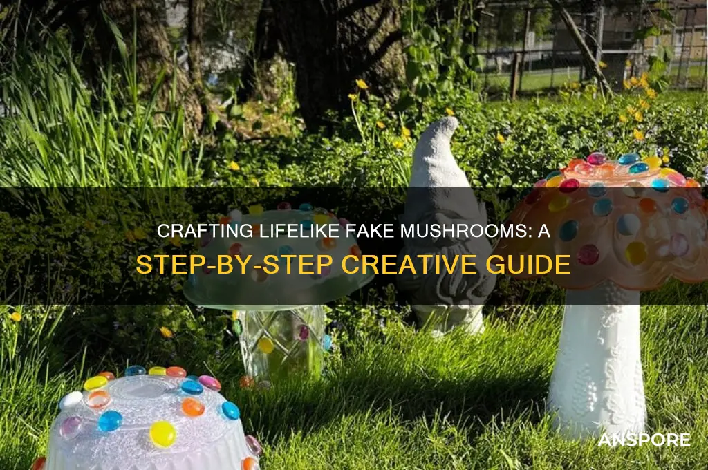 how to make realistic fake mushrooms