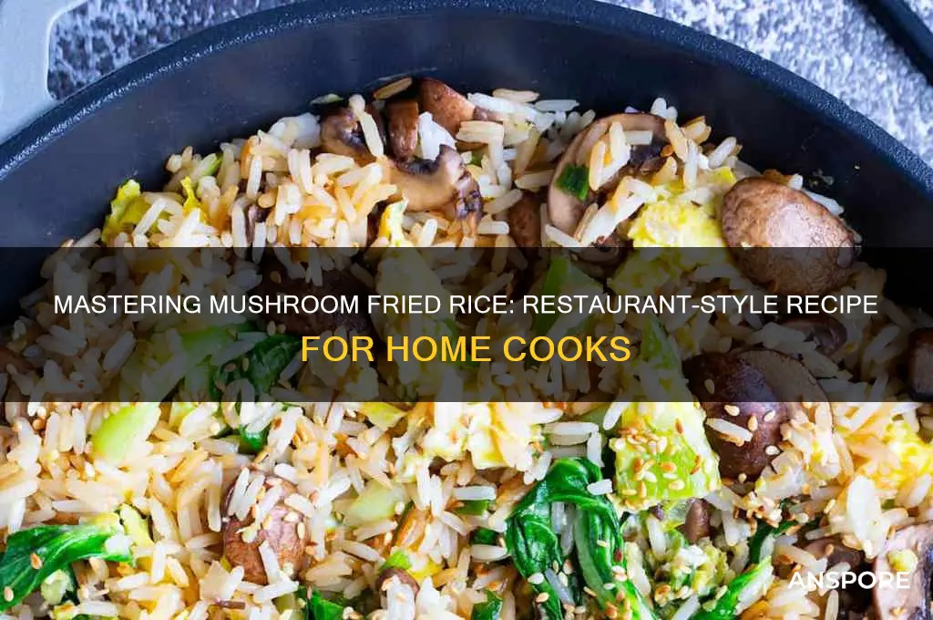 how to make restaurant style mushroom fried rice