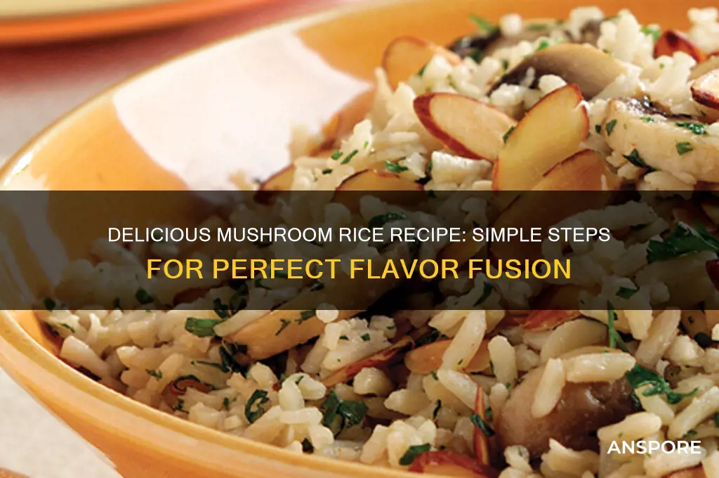 how to make rice with mushrooms
