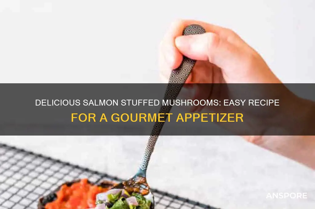how to make salmon stuffed mushrooms