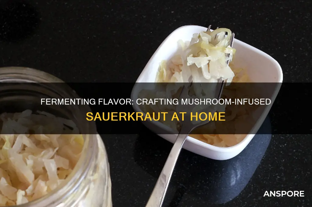 how to make sauerkraut with mushrooms