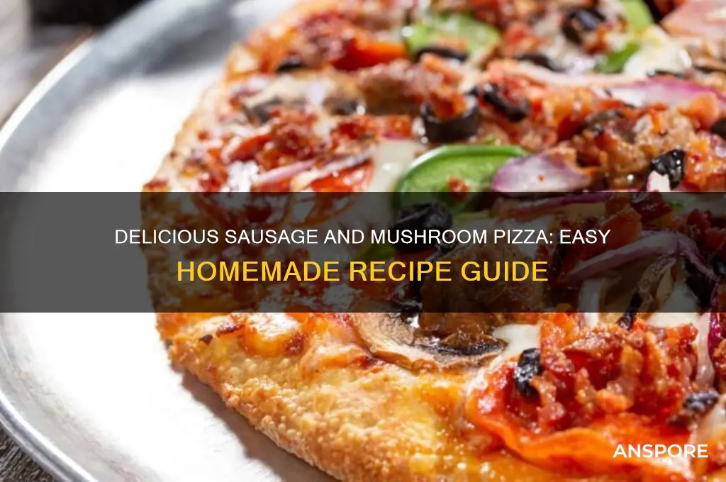 how to make sausage and mushroom pizza