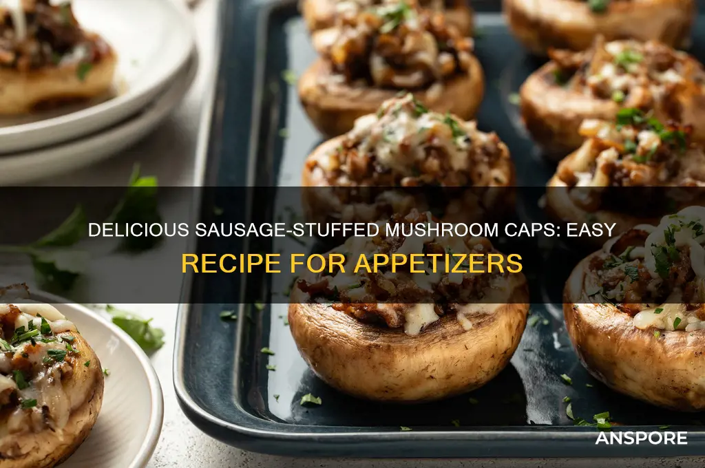 how to make sausage stuffed mushroom caps