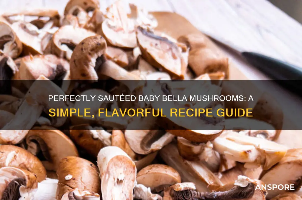 how to make sauteed baby bella mushrooms