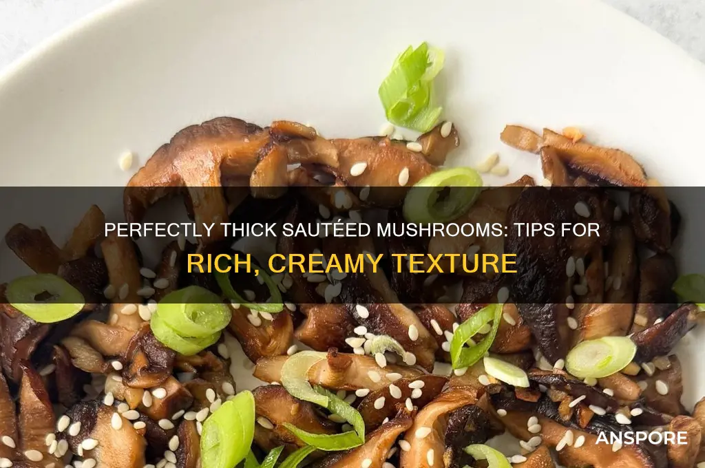 how to make sauteed mushrooms thick