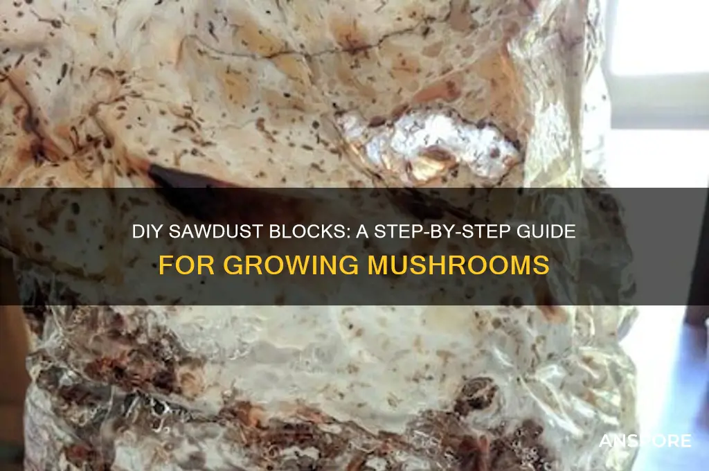 how to make sawdust blocks for mushrooms