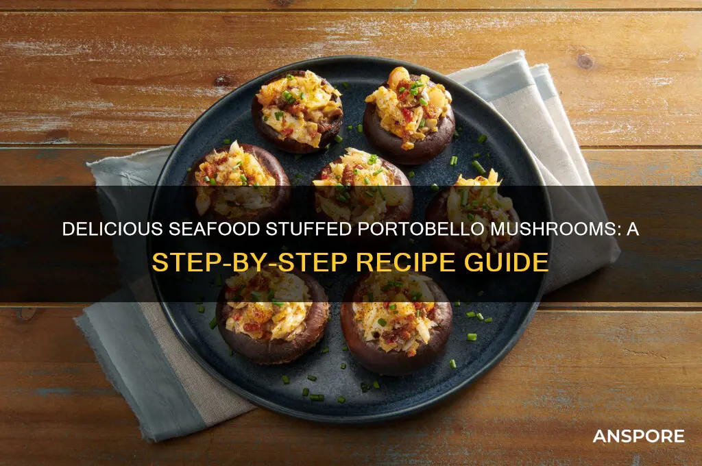 how to make seafood stuffed portobello mushrooms