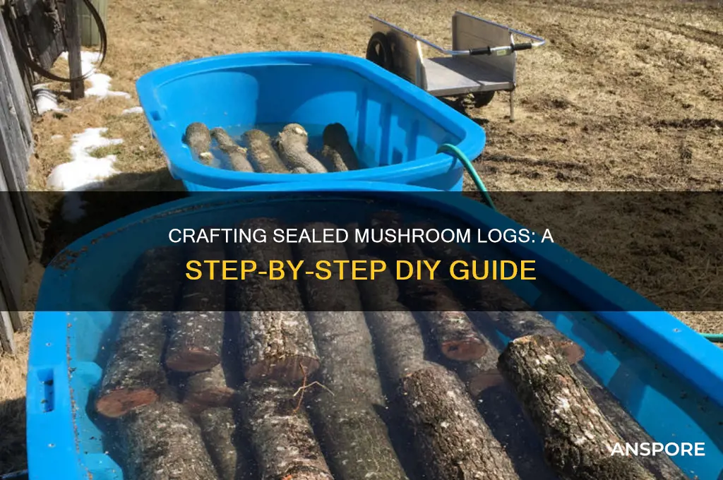 how to make sealed mushroom logs