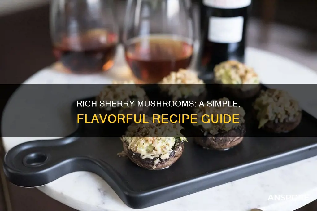 how to make sherry mushrooms