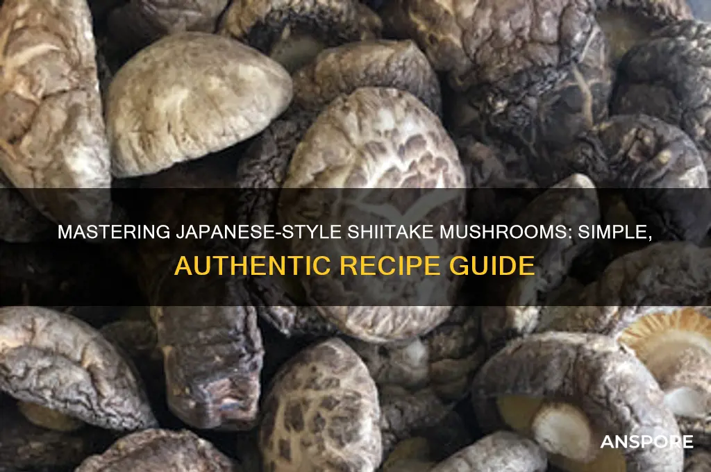 how to make shiitake mushrooms japanese style