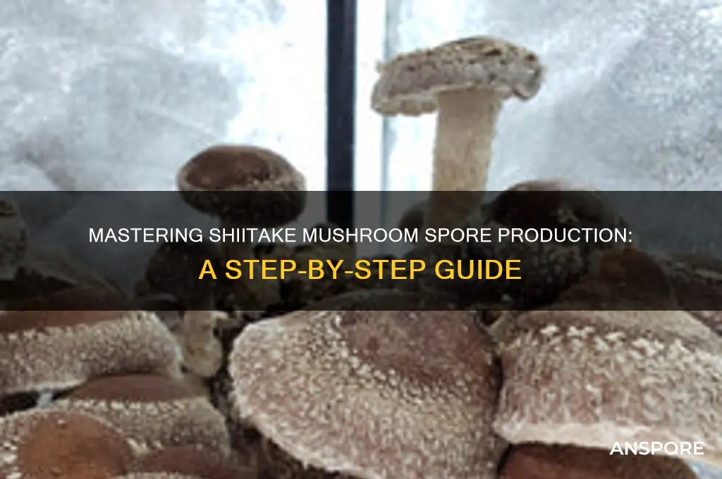 how to make shiitake mushrooms spores