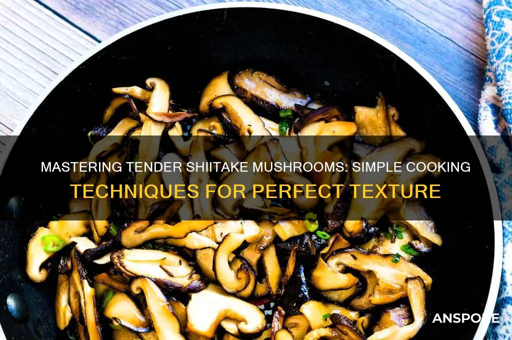 how to make shiitake mushrooms tender