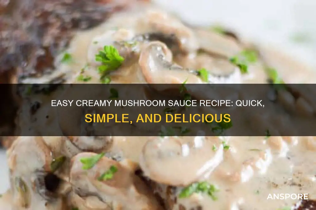 how to make simple creamy mushroom sauce