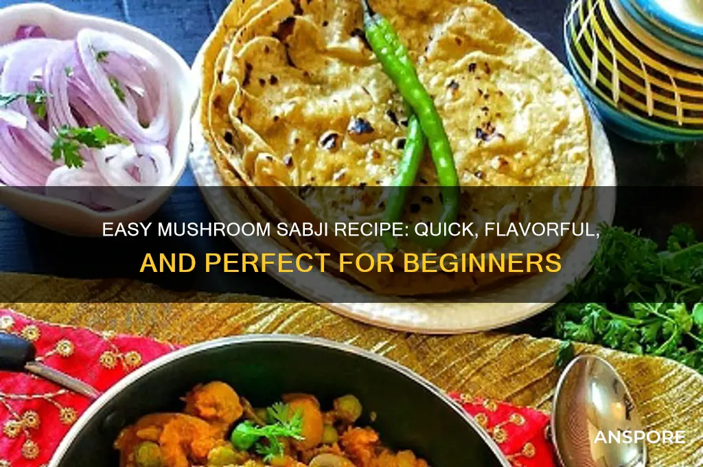 how to make simple mushroom sabji