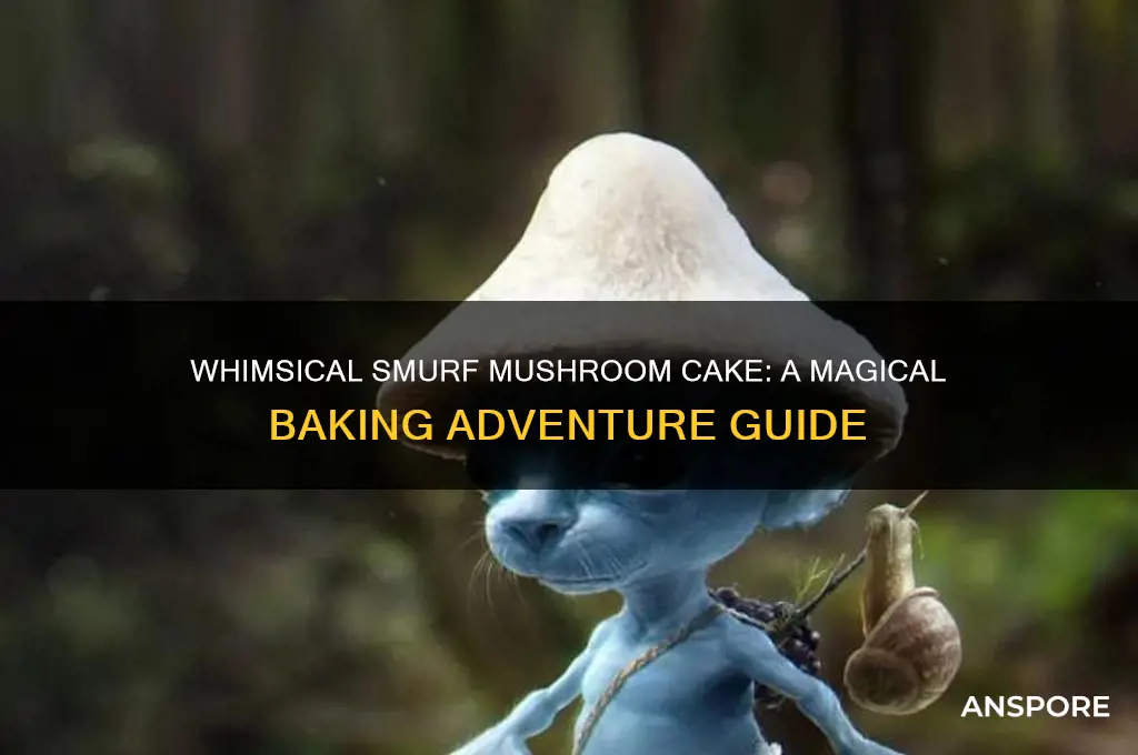 how to make smurf mushroom cake