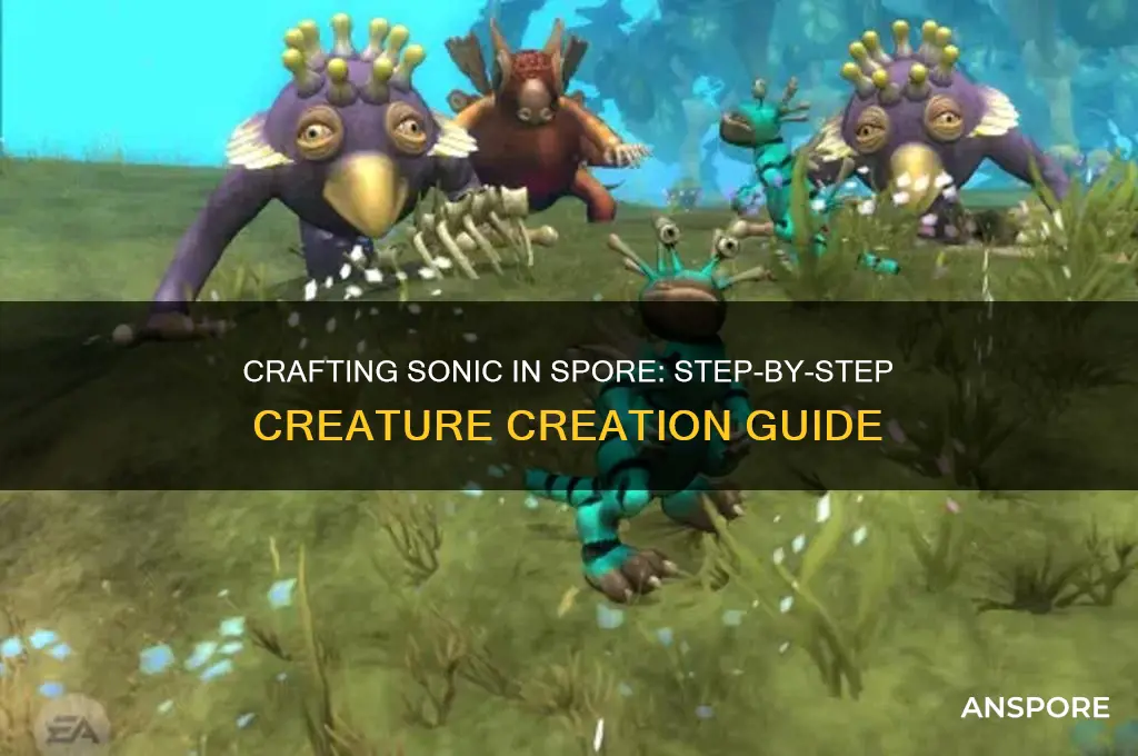 how to make sonic in spore