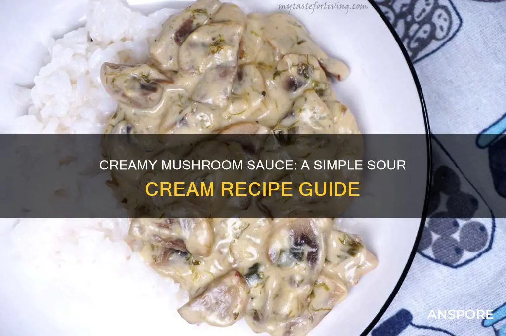 how to make sour cream mushroom sauce