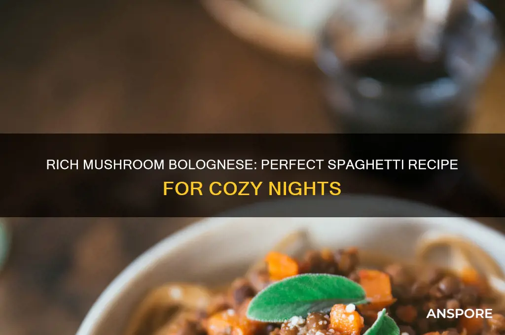 how to make spaghetti bolognese with mushrooms