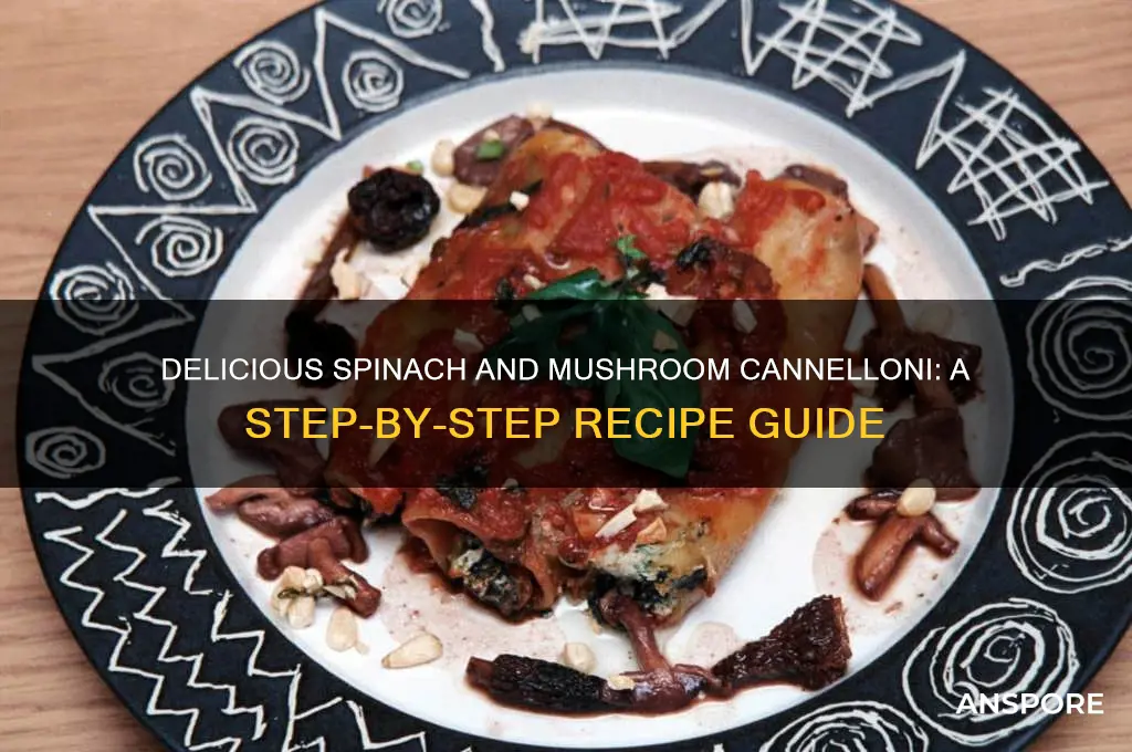 how to make spinach and mushroom cannelloni