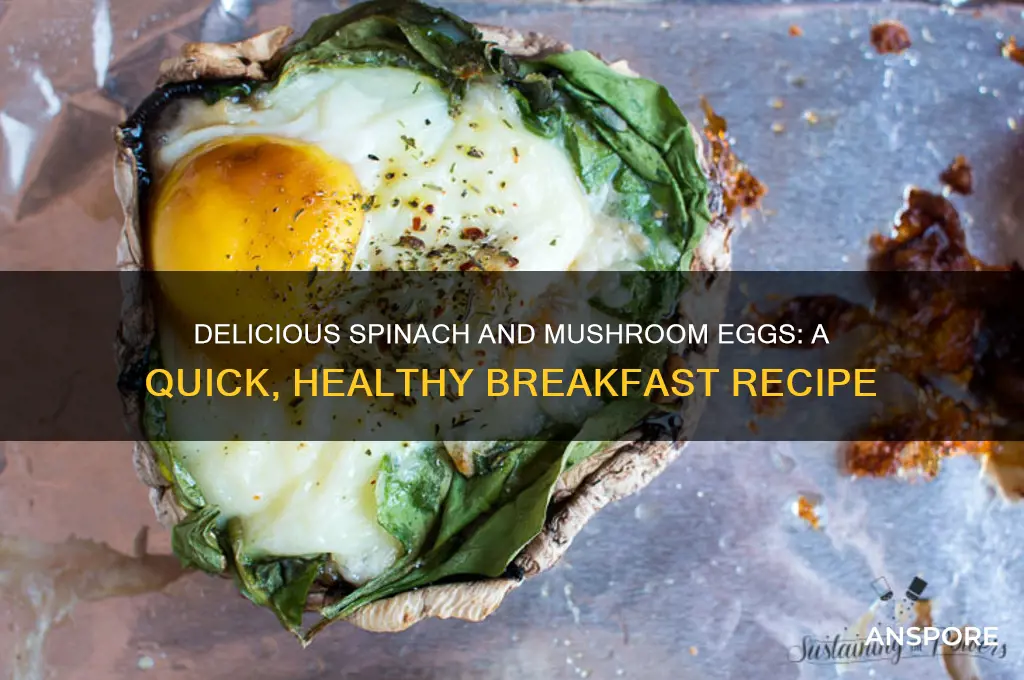 how to make spinach and mushroom eggs