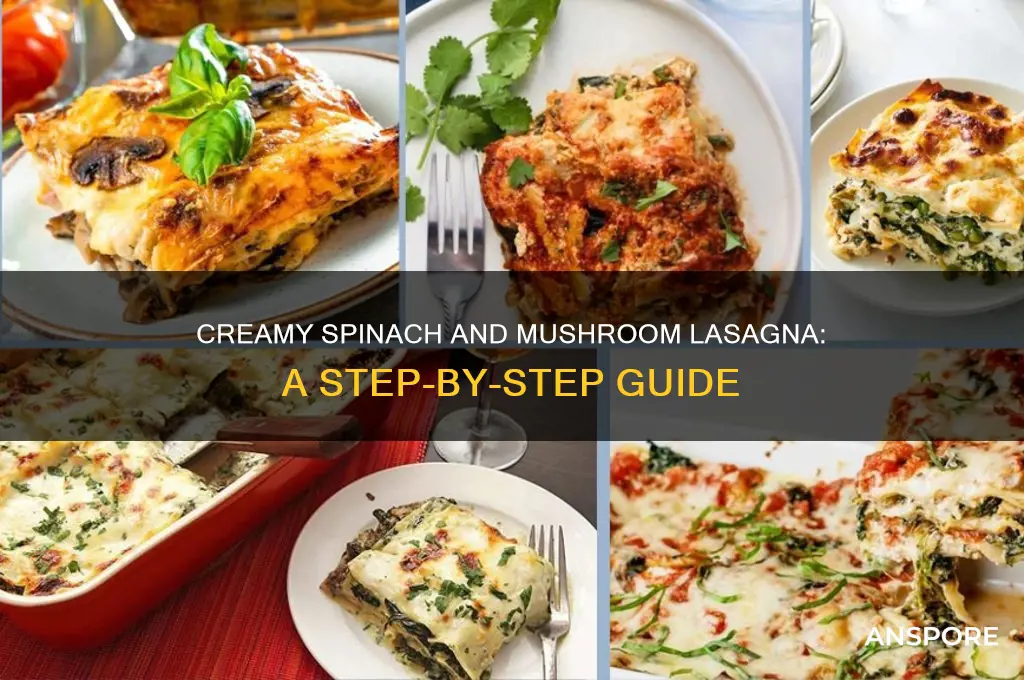 how to make spinach and mushroom lasagna