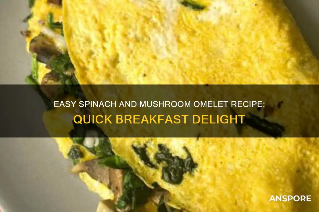 how to make spinach and mushroom omelet