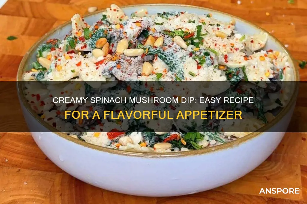 how to make spinach with cream of mushroom dip