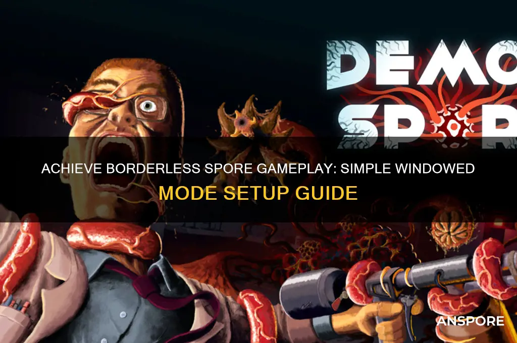 how to make spore borderless