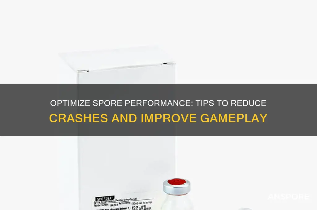 how to make spore crash less