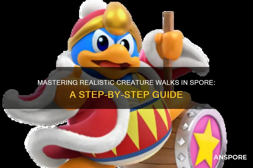 how to make spore creature with realistic walk