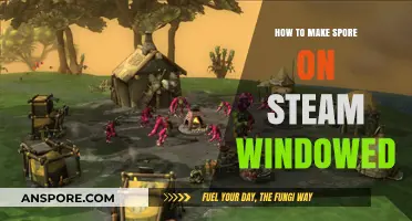 How to Launch Spore in Windowed Mode on Steam