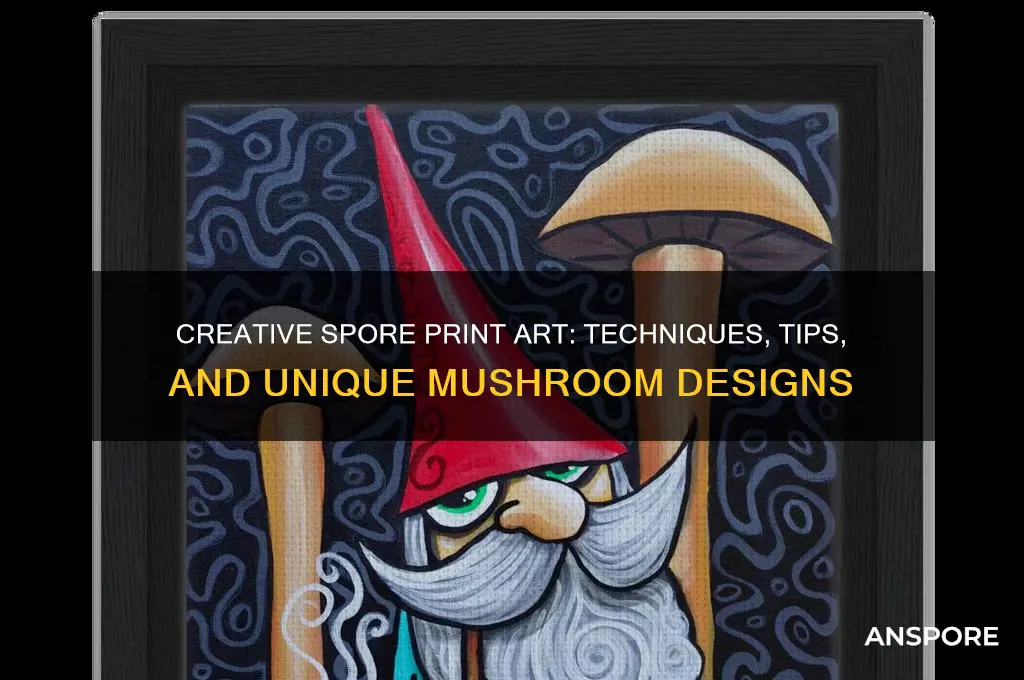 how to make spore print art