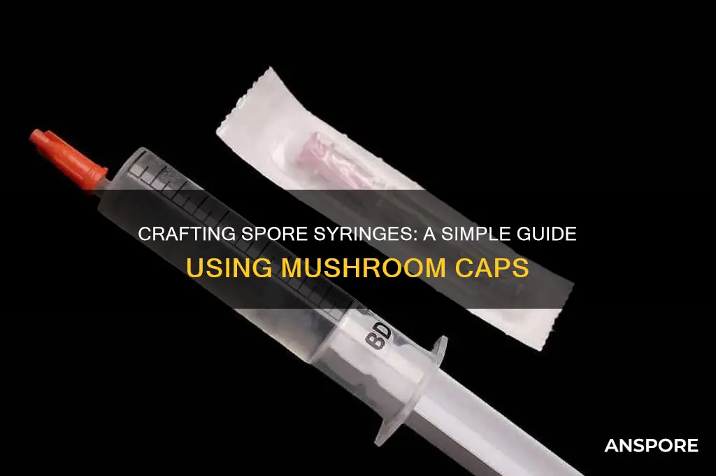 how to make spore syringe from mushroom cap