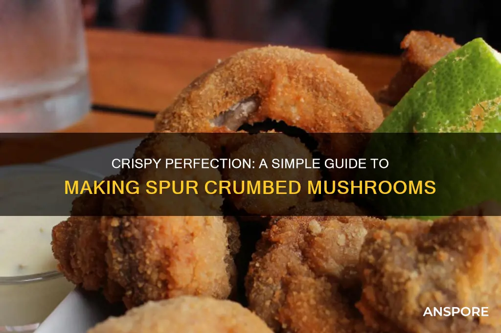 how to make spur crumbed mushrooms