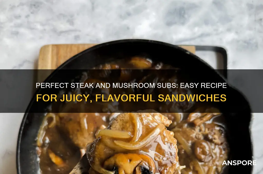 how to make steak and mushroom subs