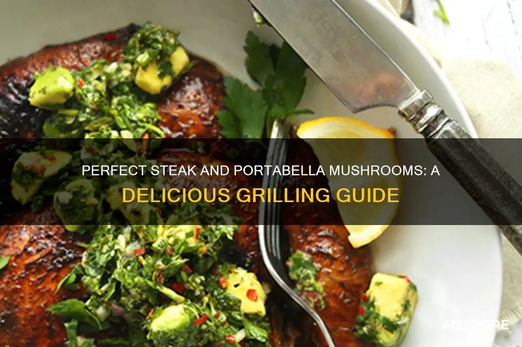 how to make steak and portabella mushrooms