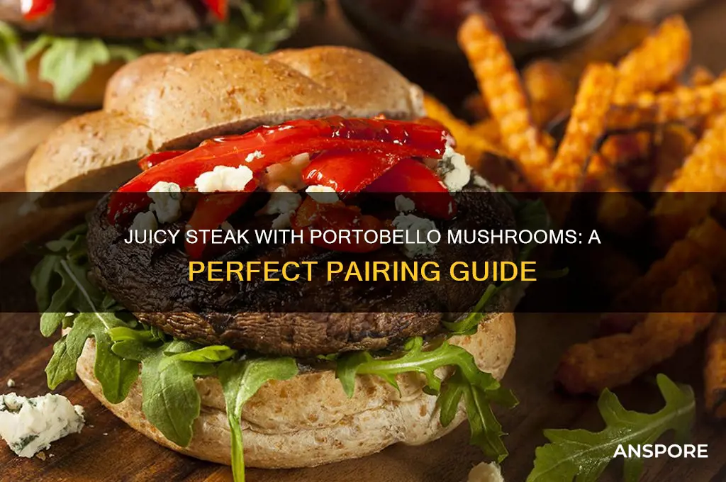 how to make steak with portobello mushrooms
