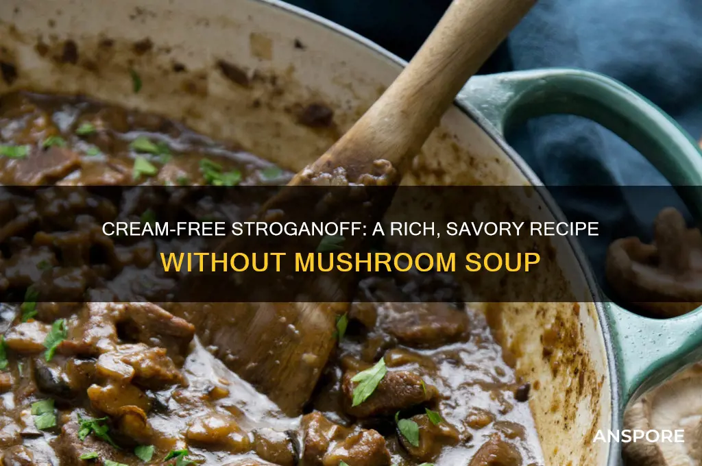how to make stroganoff without cream of mushroom soup