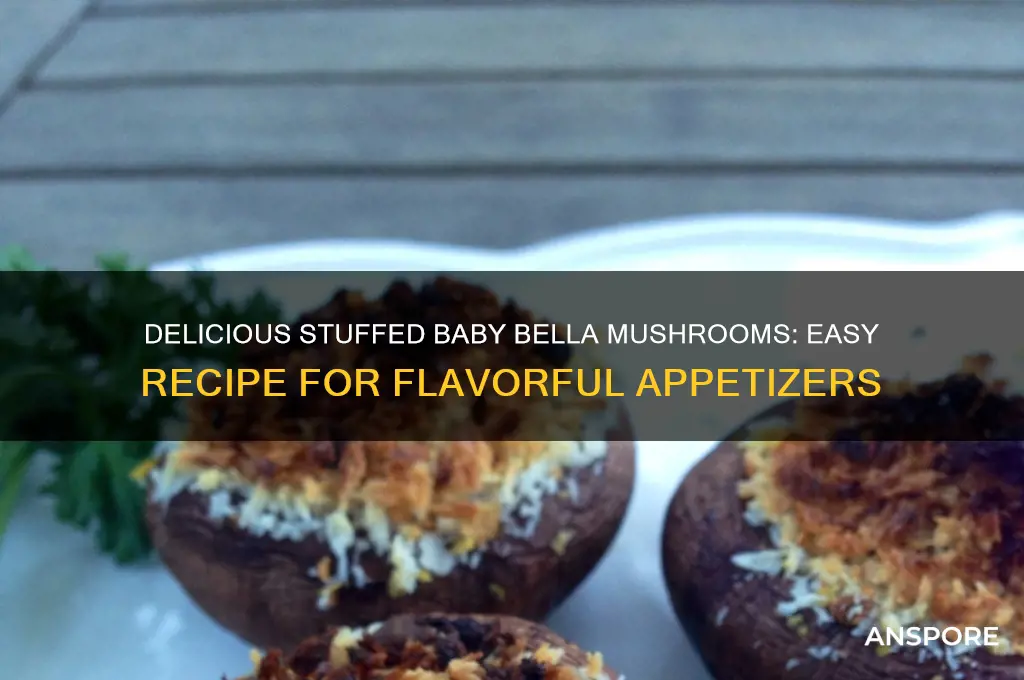 how to make stuffed baby bella mushrooms