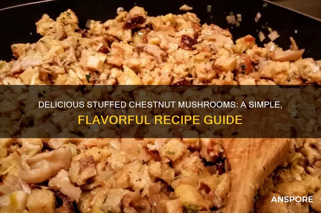 how to make stuffed chestnut mushrooms